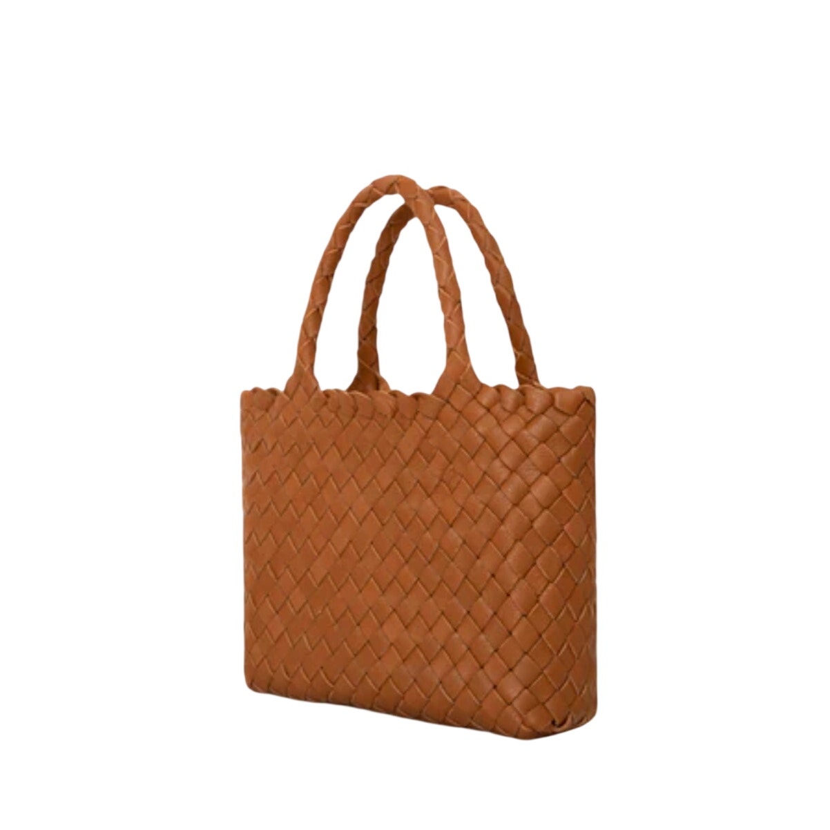 Milaner Italia Micro Elena Woven Handbag Nappa Leather Brown Woven Shoulder Bag — image 3 of 8